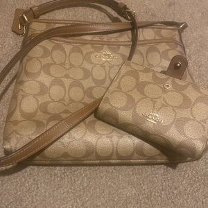 Matching coach purse and wallet